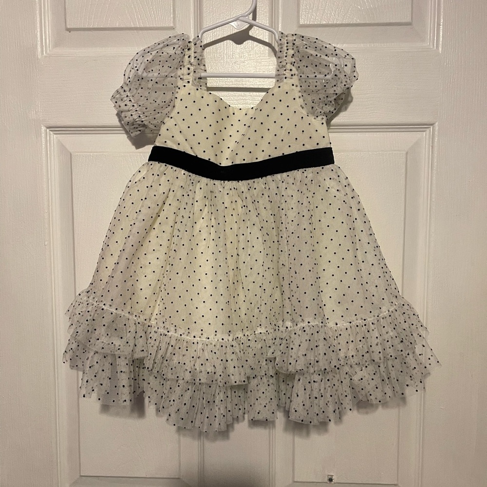 Cynthia Rowley White Dress with Black Polka Dots